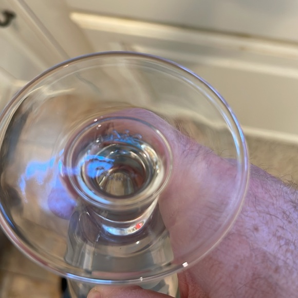 Vintage ARC France Glass Vases Stripes/Dots 9½" 2 - Picture 4 of 6